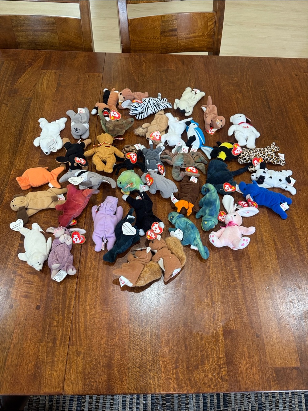 Lot of 39 Ty Teenie Beanie Baby Plush
